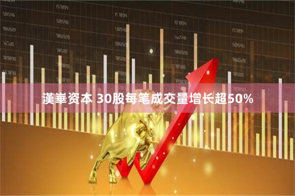 漢崋资本 30股每笔成交量增长超50%